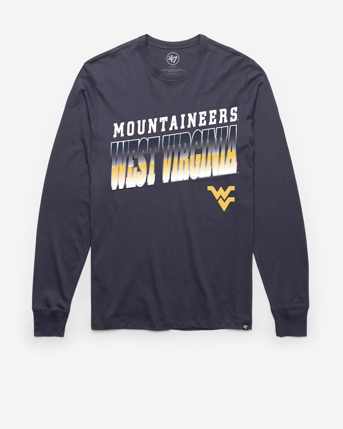 WEST VIRGINIA MOUNTAINEERS POLISHED '47 FRANKLIN LONG SLEEVE TEE