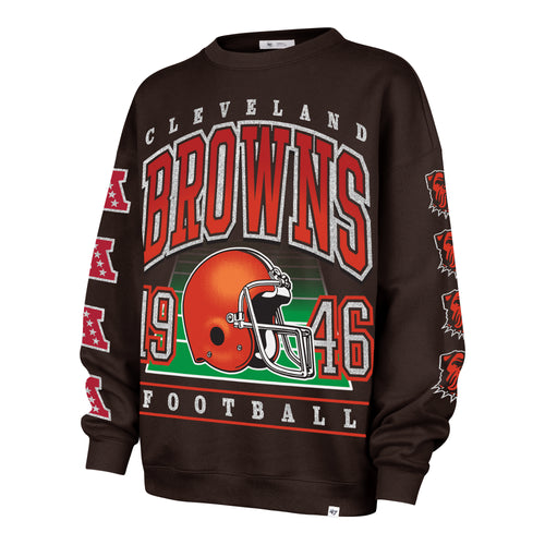 CLEVELAND BROWNS GO BIG '47 OVERSIZED CREW WOMENS
