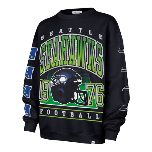 SEATTLE SEAHAWKS GO BIG '47 OVERSIZED CREW WOMENS
