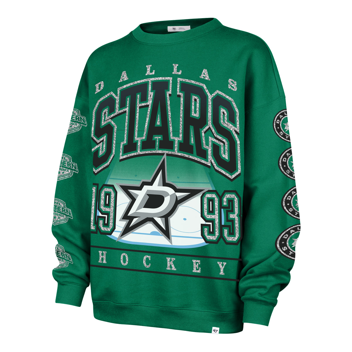 DALLAS STARS GO BIG '47 OVERSIZED CREW WOMENS