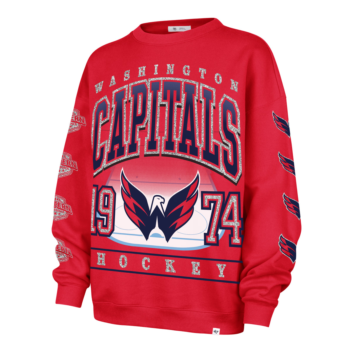 WASHINGTON CAPITALS GO BIG '47 OVERSIZED CREW WOMENS