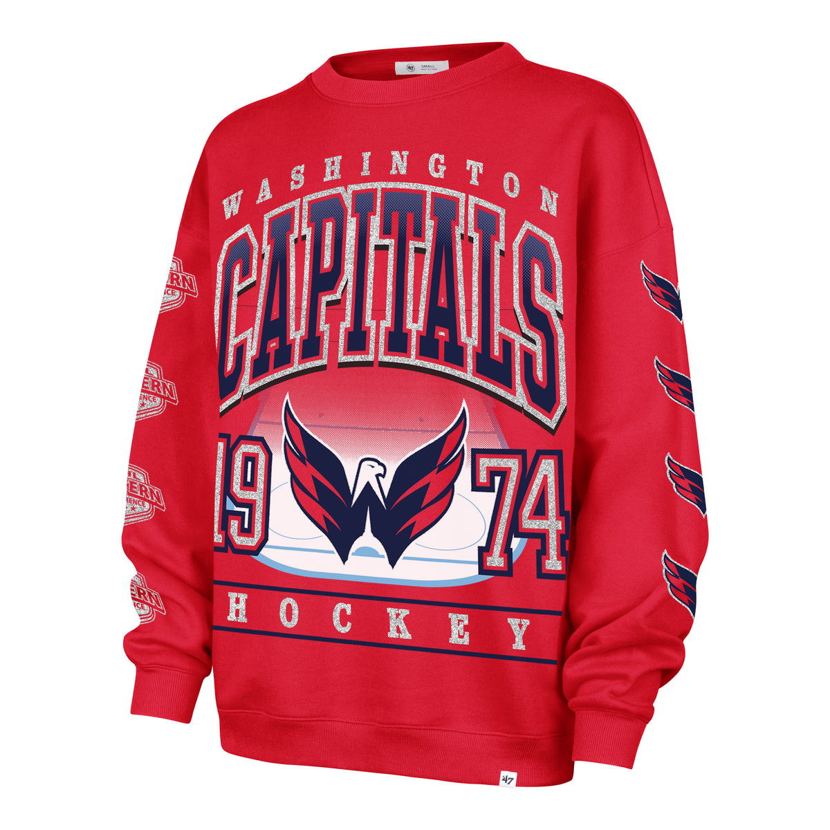 WASHINGTON CAPITALS GO BIG '47 OVERSIZED CREW WOMENS