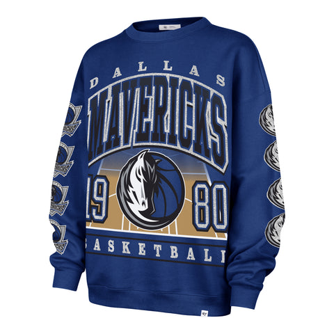 DALLAS MAVERICKS GO BIG '47 OVERSIZED CREW WOMENS