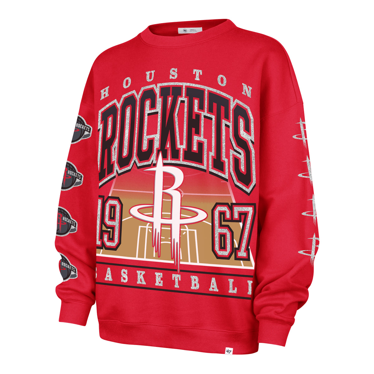 HOUSTON ROCKETS GO BIG '47 OVERSIZED CREW WOMENS
