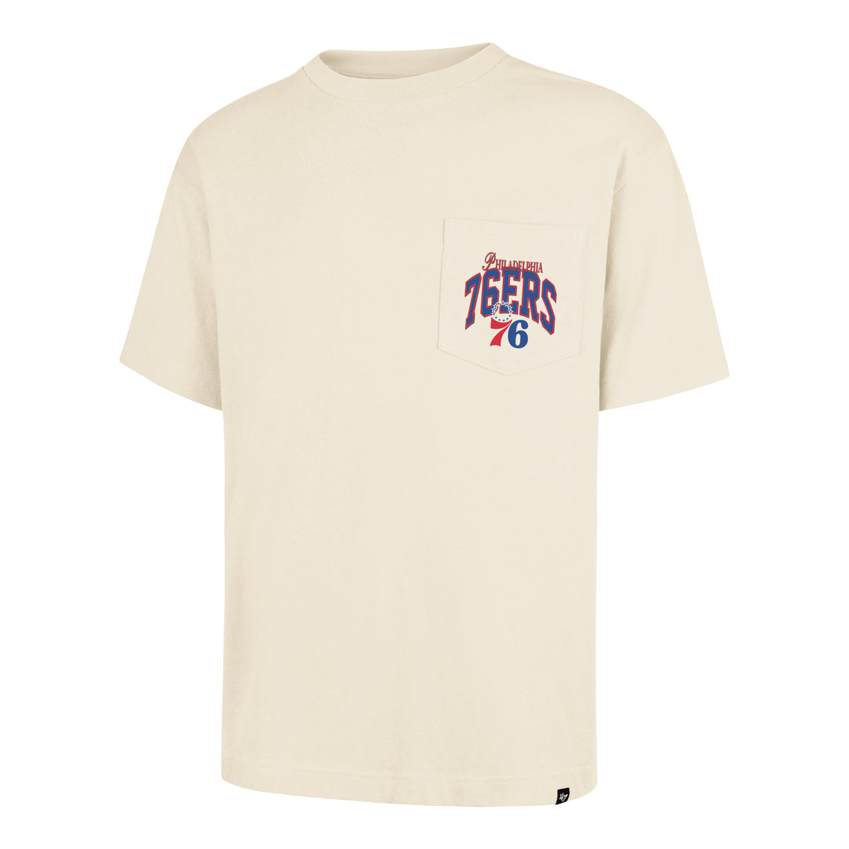 PHILADELPHIA 76ERS BACK DOOR '47 FOUNDATION POCKET TEE