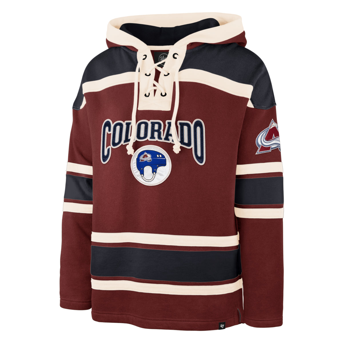 COLORADO AVALANCHE CHIN STRAP SUPERIOR '47 LACER HOOD