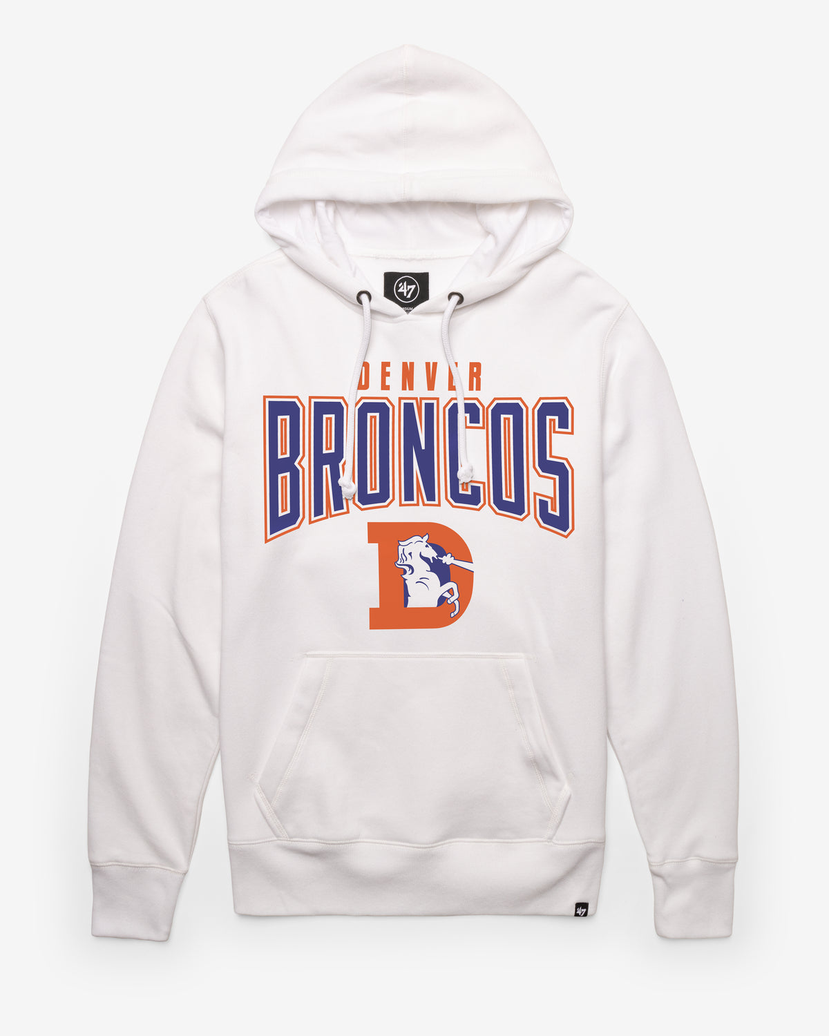 DENVER BRONCOS HISTORIC TEAM ELEMENTS ARCH '47 HEADLINE HOOD