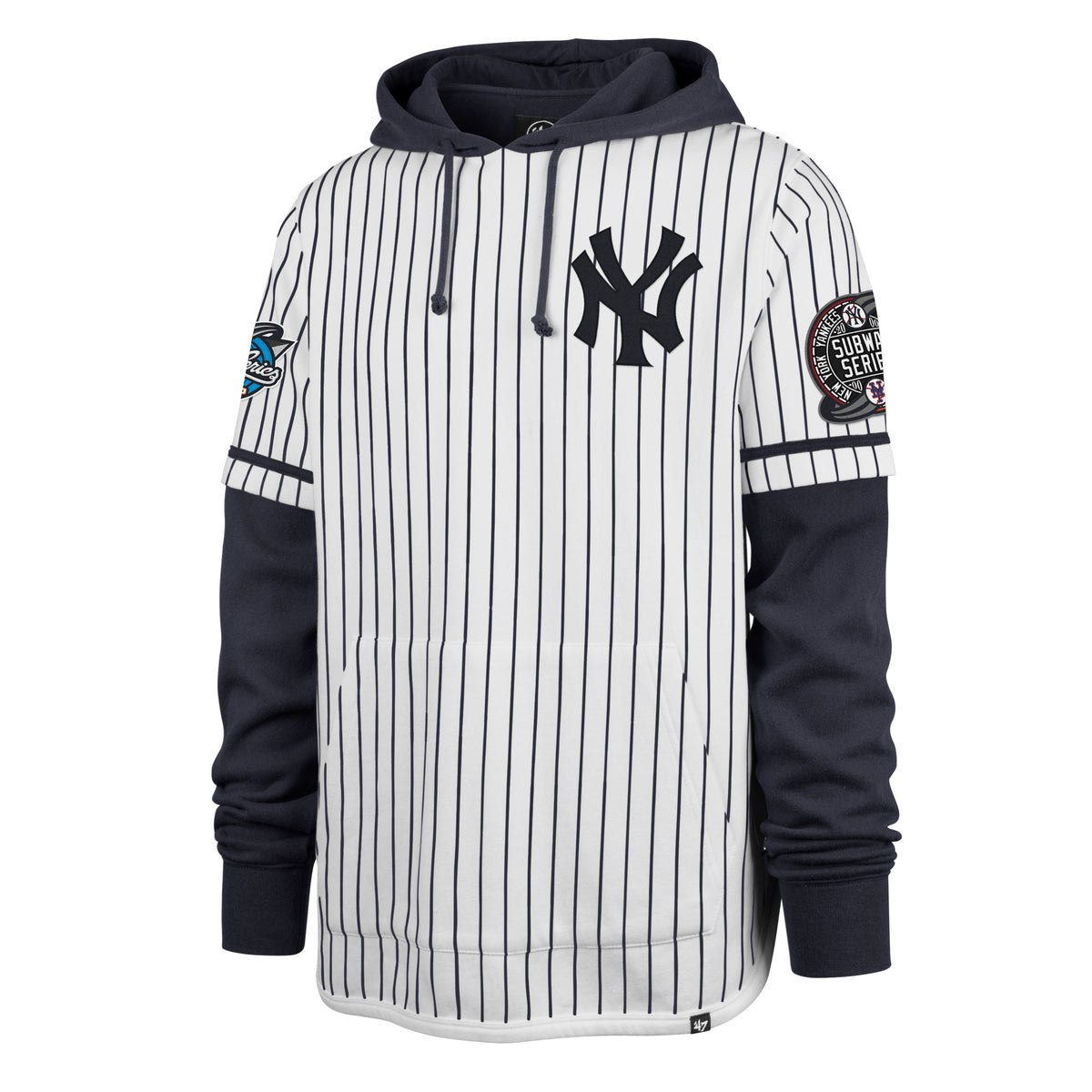 SUBWAY SERIES COOPERSTOWN WINNING STRIPES '47 SHORTSTOP PULLOVER HOOD