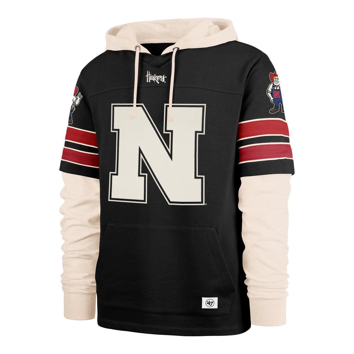 NEBRASKA CORNHUSKERS SPLIT ZONE '47 CORNERBCK DUO LACER