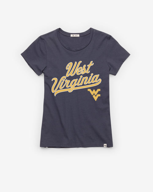 WEST VIRGINIA MOUNTAINEERS TAIL SWEEP '47 FRANKIE TEE WOMENS