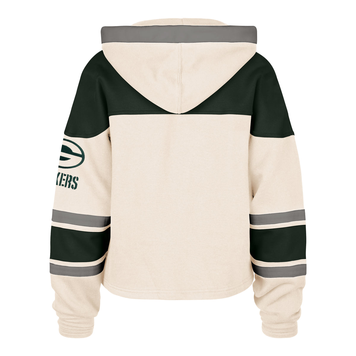 GREEN BAY PACKERS CHOP BLOCK CROPPED '47 SUPERIOR LACER HOOD WOMENS