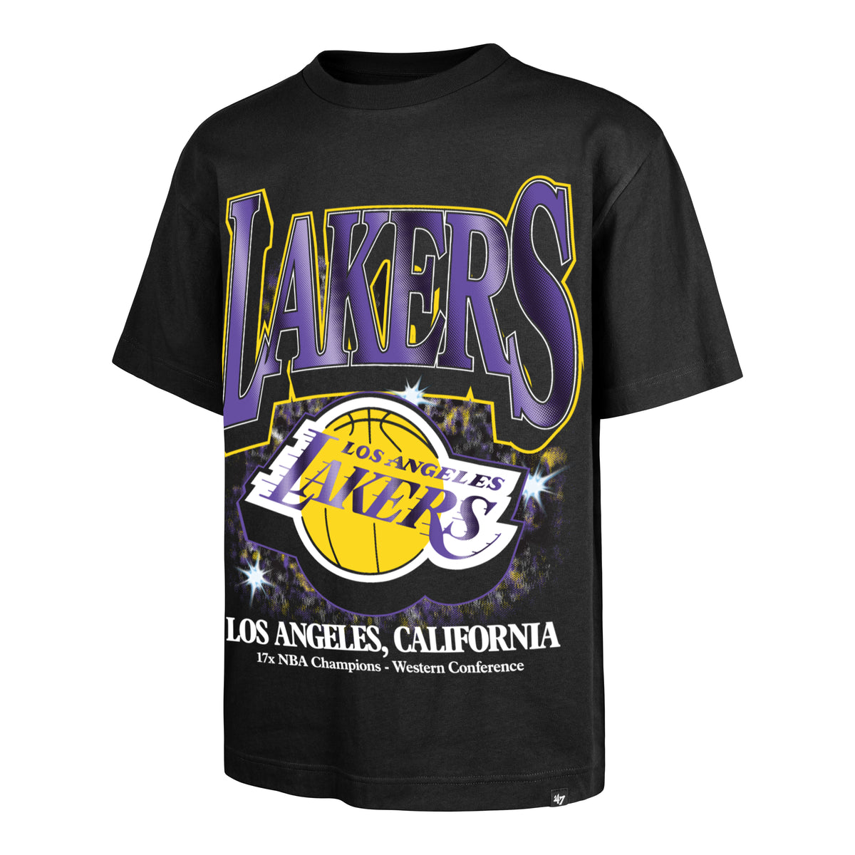 LOS ANGELES LAKERS CHAMPIONS FLASHBULB '47 FOUNDATION TEE