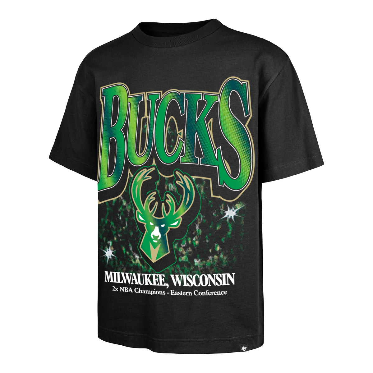 MILWAUKEE BUCKS CHAMPIONS FLASHBULB '47 FOUNDATION TEE