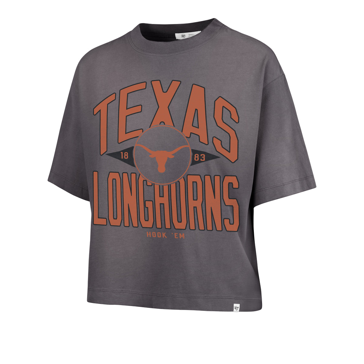 TEXAS LONGHORNS WINDTHROW '47 RAVINE CROP TEE WOMENS