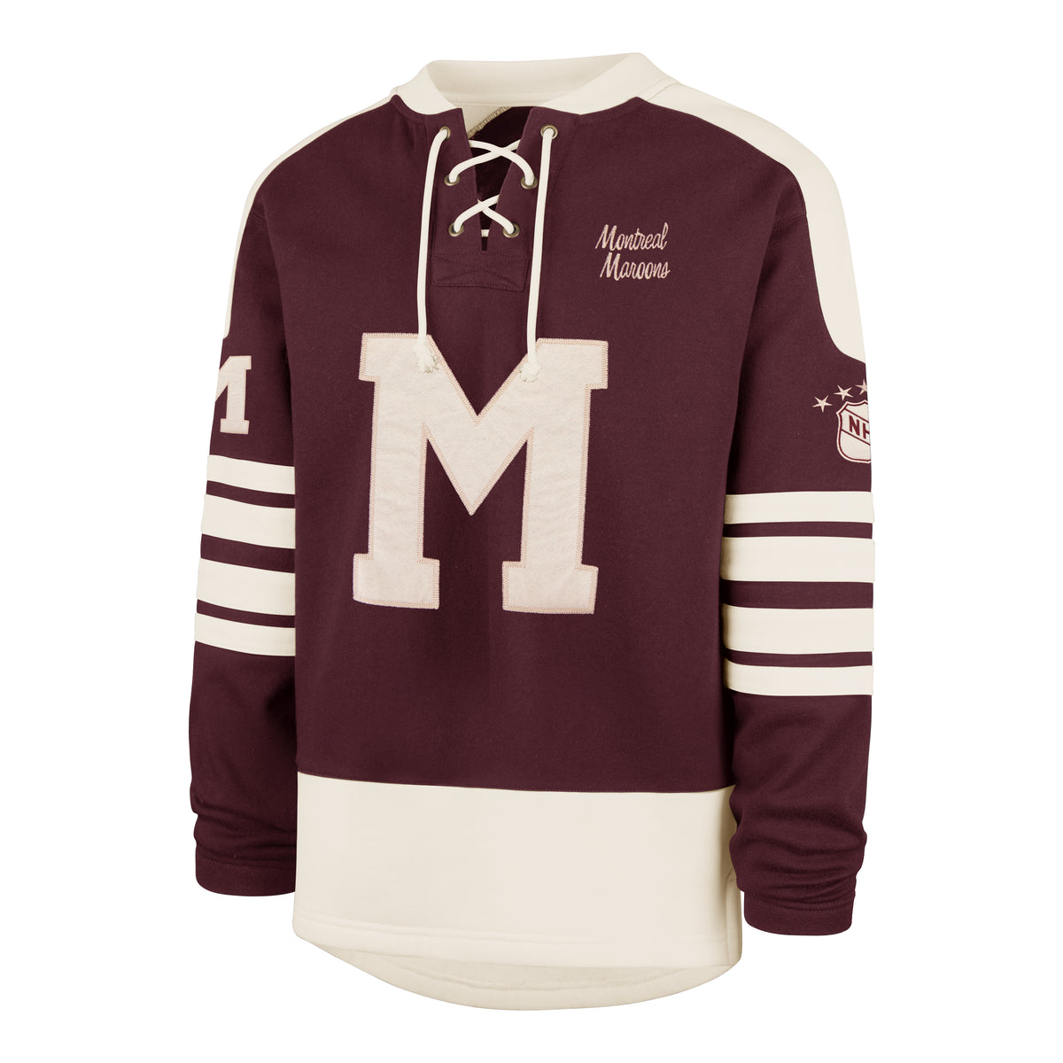 MONTREAL MAROONS SWEEP CHECK '47 ETERNAL LACER