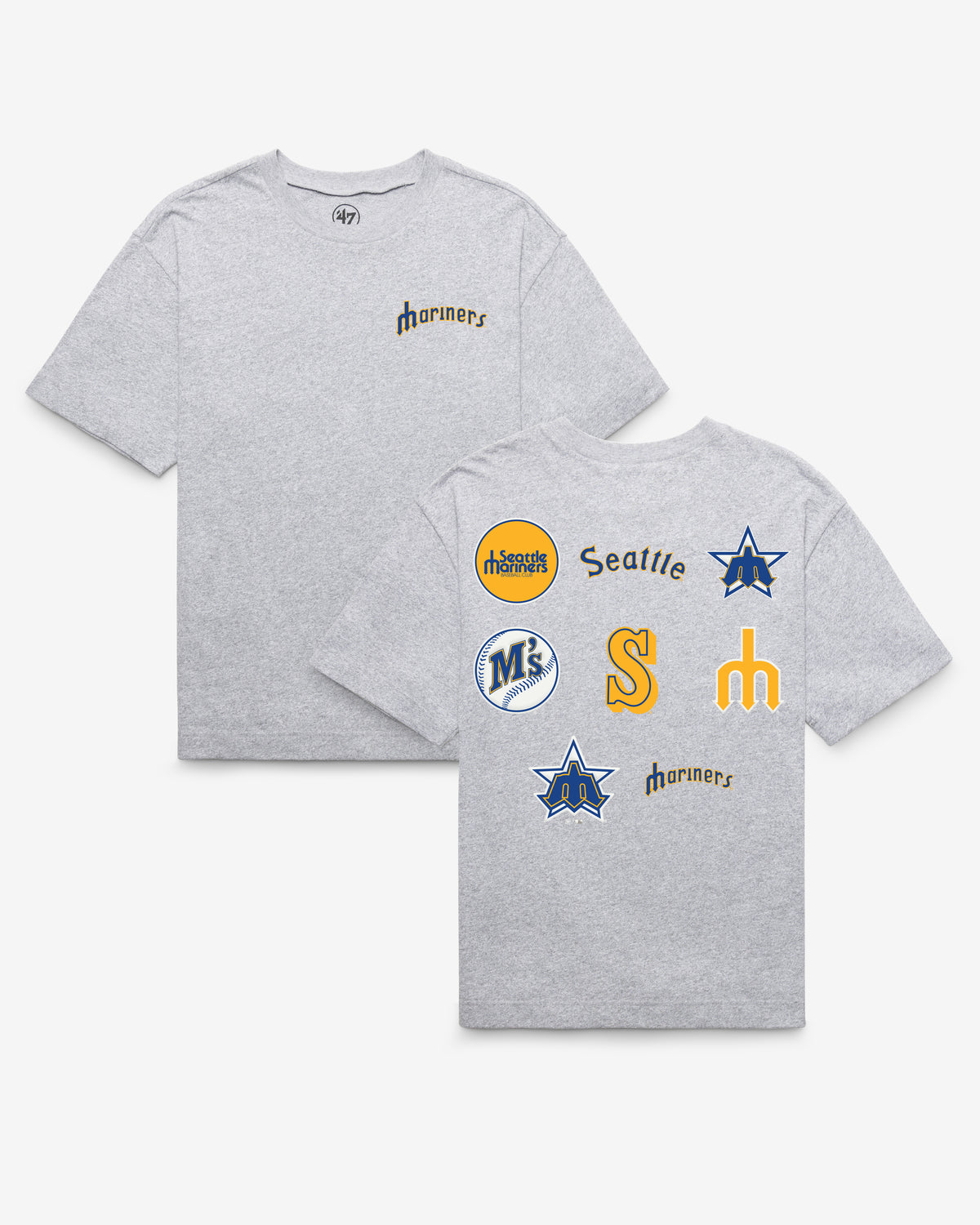 SEATTLE MARINERS COOPERSTOWN HISTORY LOCK '47 FOUNDATION TEE