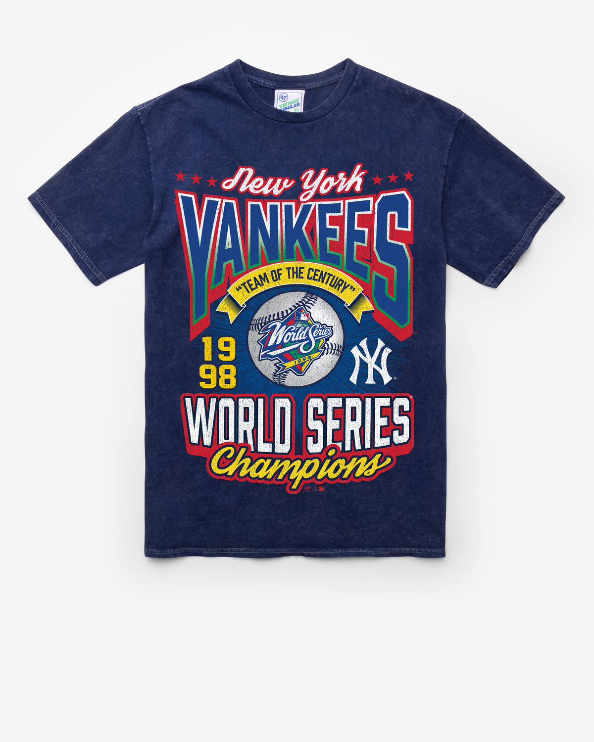 NEW YORK YANKEES COOPERSTOWN WORLD SERIES LOCKER VINTAGE '47 TUBULAR TEE
