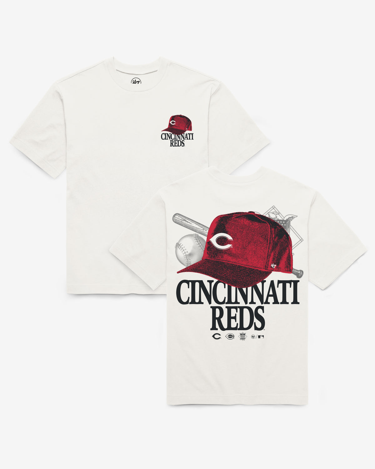 CINCINNATI REDS IN THE PAPER '47 FOUNDATION TEE