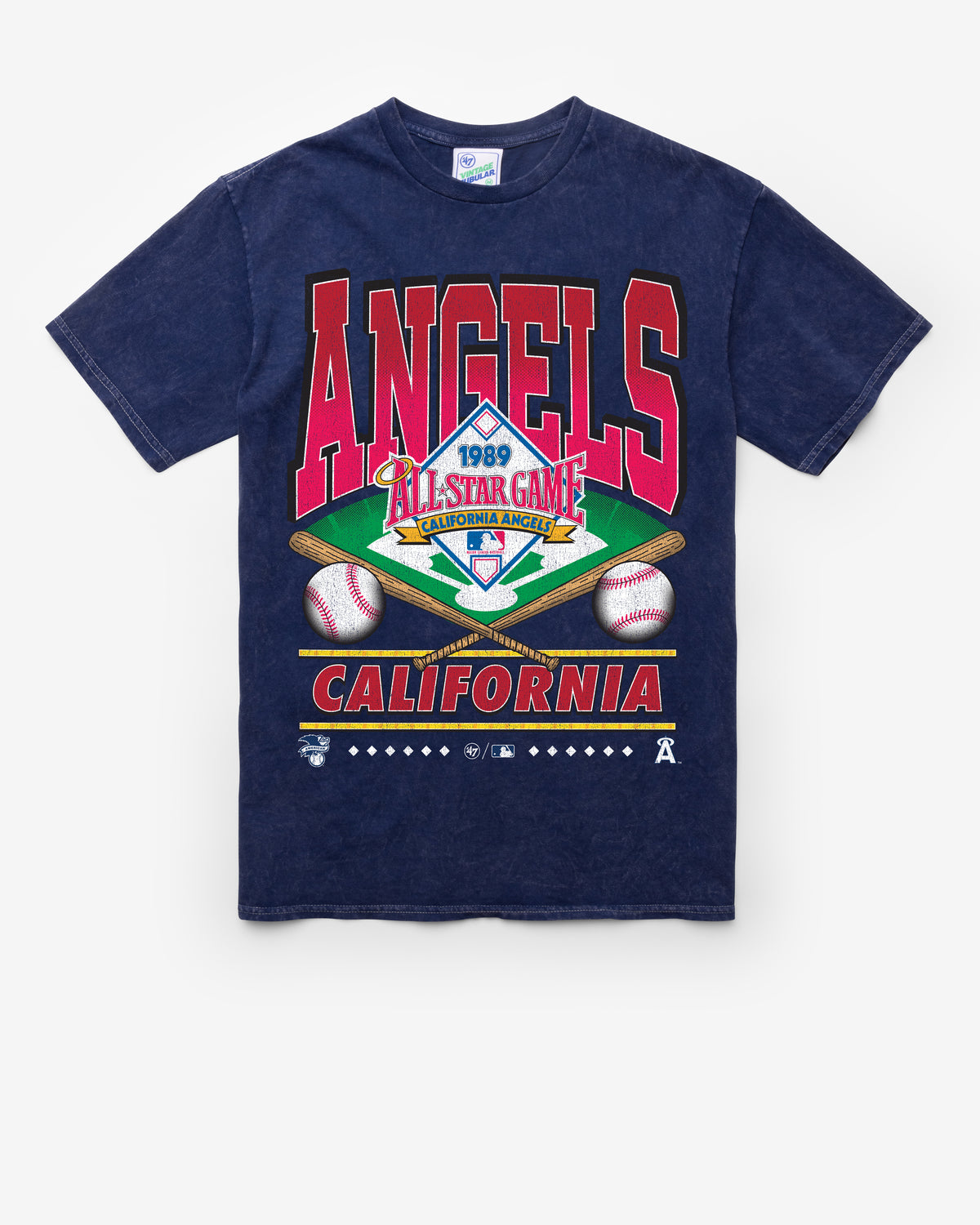 LOS ANGELES ANGELS COOPERSTOWN STRAIGHT SHOT VINTAGE '47 TUBULAR TEE