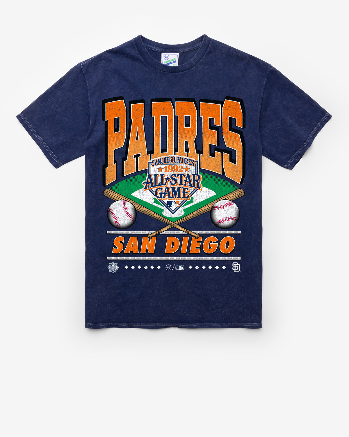 SAN DIEGO PADRES COOPERSTOWN STRAIGHT SHOT VINTAGE '47 TUBULAR TEE