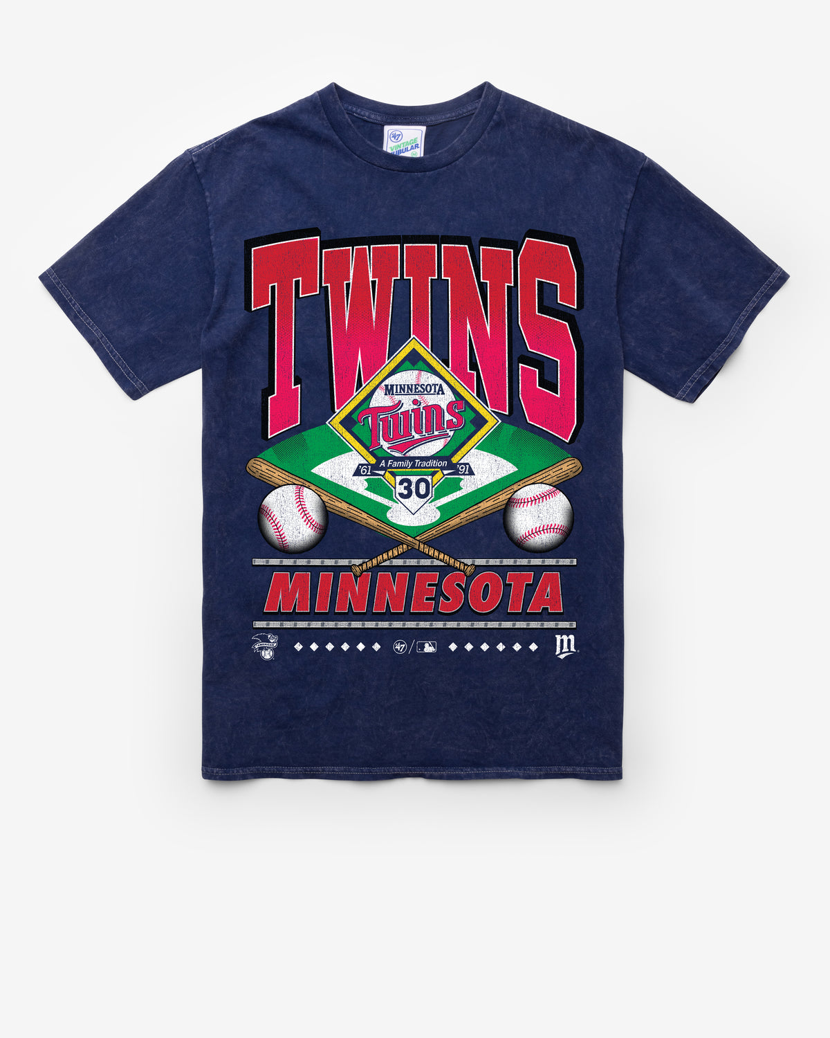 MINNESOTA TWINS COOPERSTOWN STRAIGHT SHOT VINTAGE '47 TUBULAR
