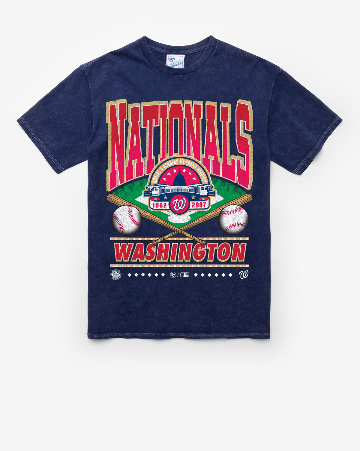 WASHINGTON NATIONALS COOPERSTOWN STRAIGHT SHOT VINTAGE '47 TUBULAR TEE