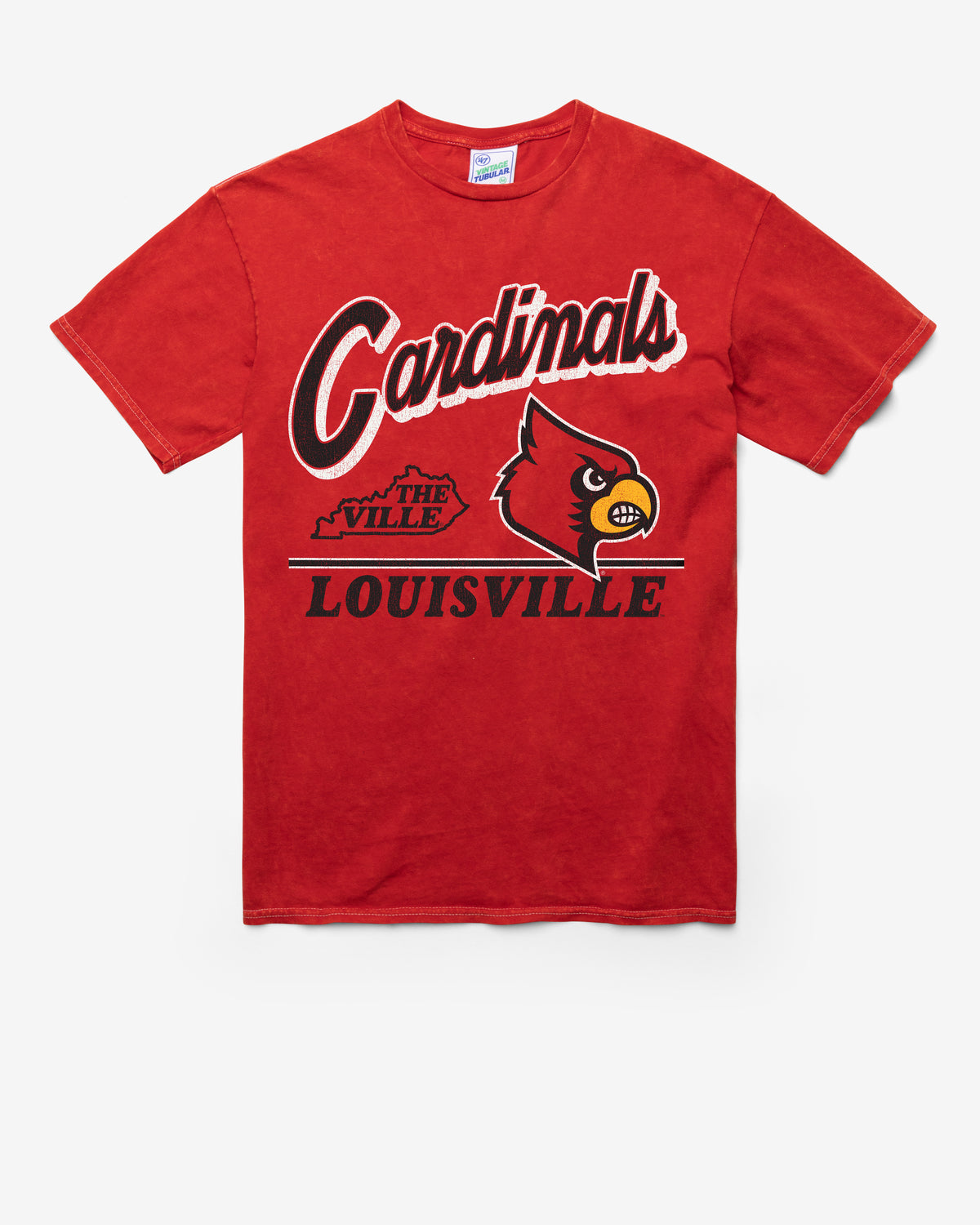 LOUISVILLE CARDINALS FLY BY VINTAGE '47 TUBULAR TEE