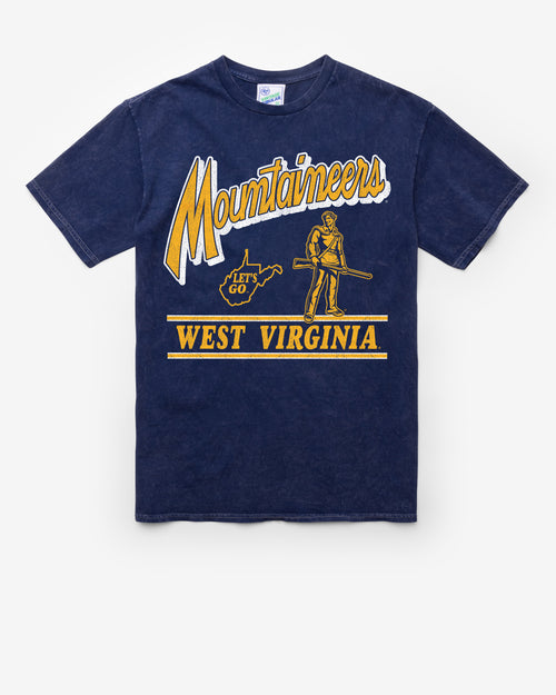 WEST VIRGINIA MOUNTAINEERS FLY BY VINTAGE '47 TUBULAR TEE