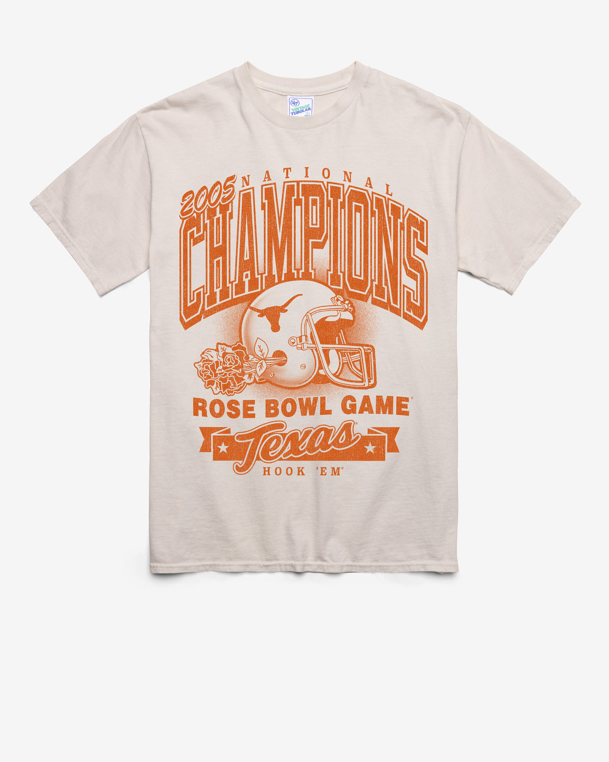 TEXAS LONGHORNS H-BOWLS MONOCHROME VINTAGE '47 TUBULAR TEE