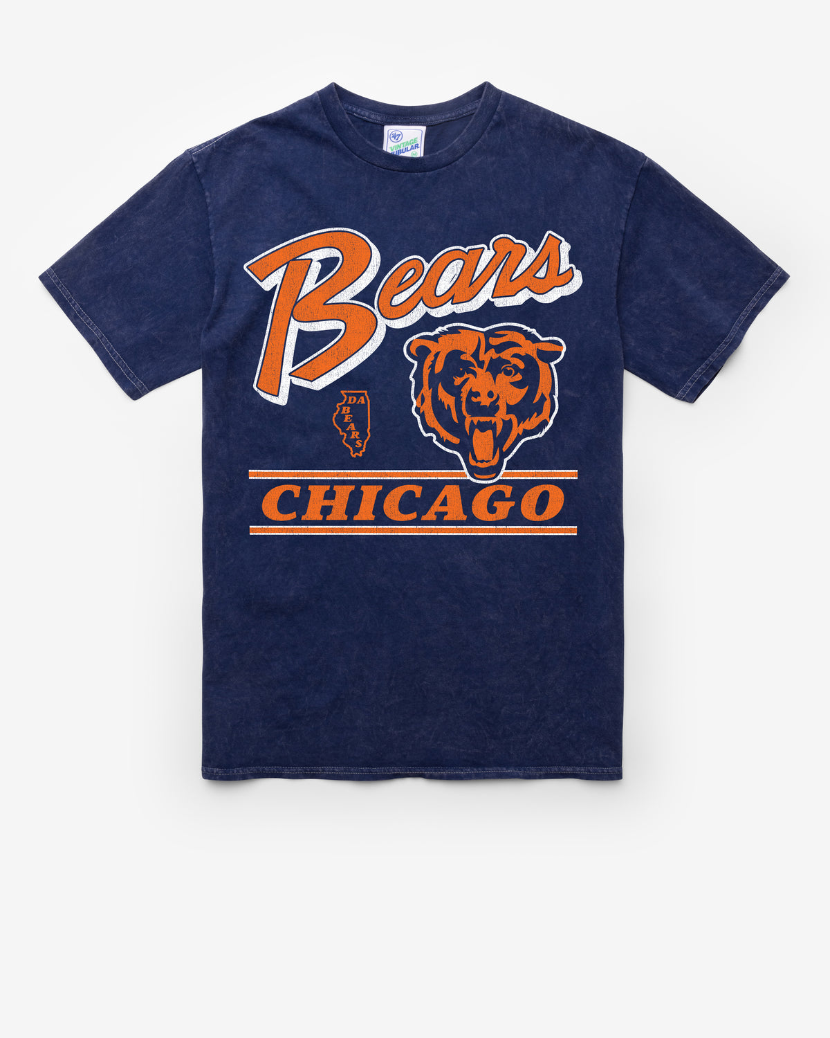 CHICAGO BEARS FLY BY VINTAGE '47 TUBULAR TEE