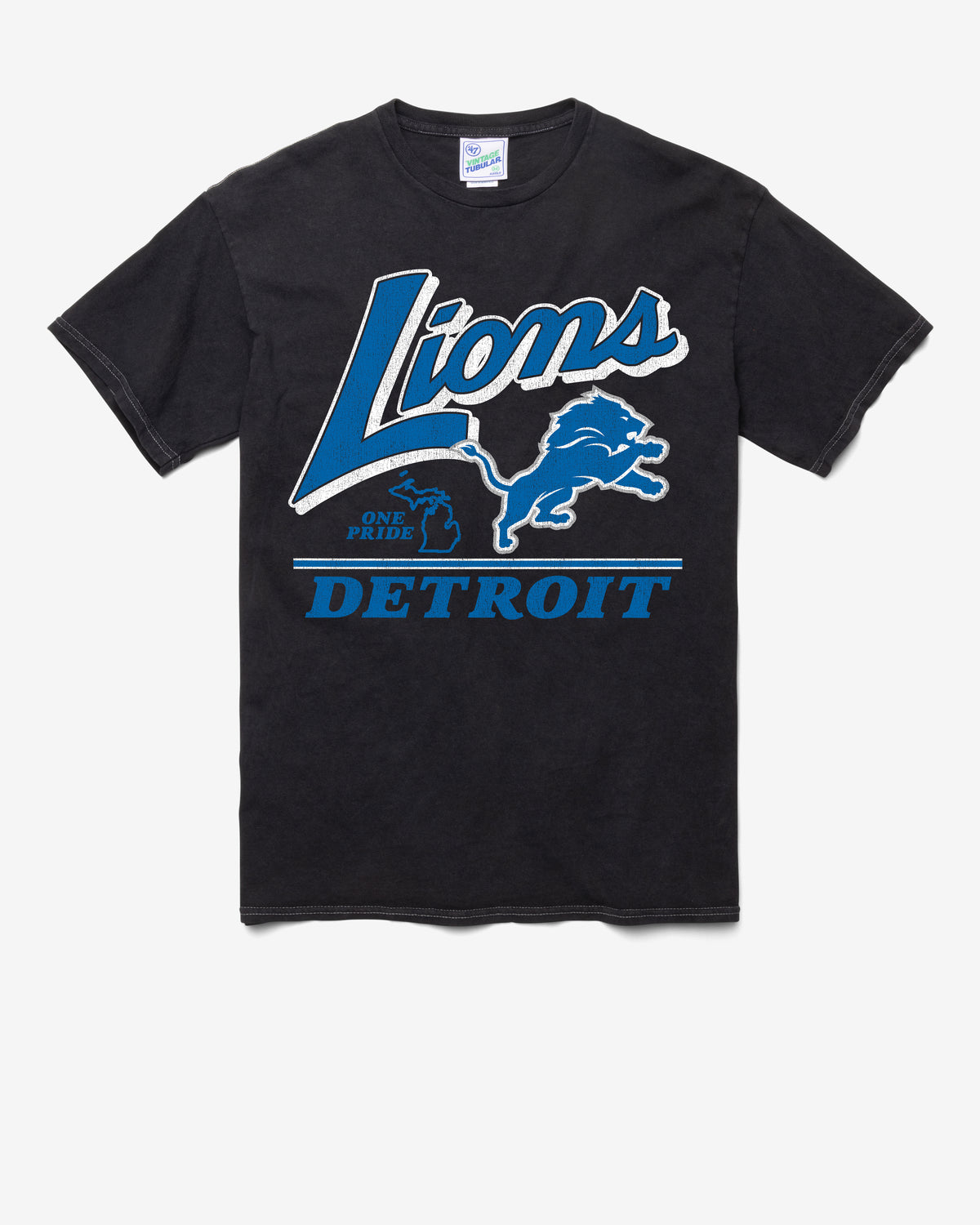 DETROIT LIONS FLY BY VINTAGE '47 TUBULAR TEE