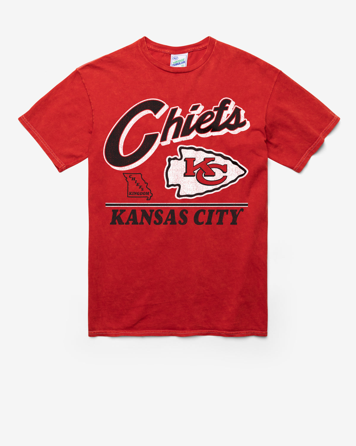 KANSAS CITY CHIEFS FLY BY VINTAGE '47 TUBULAR TEE
