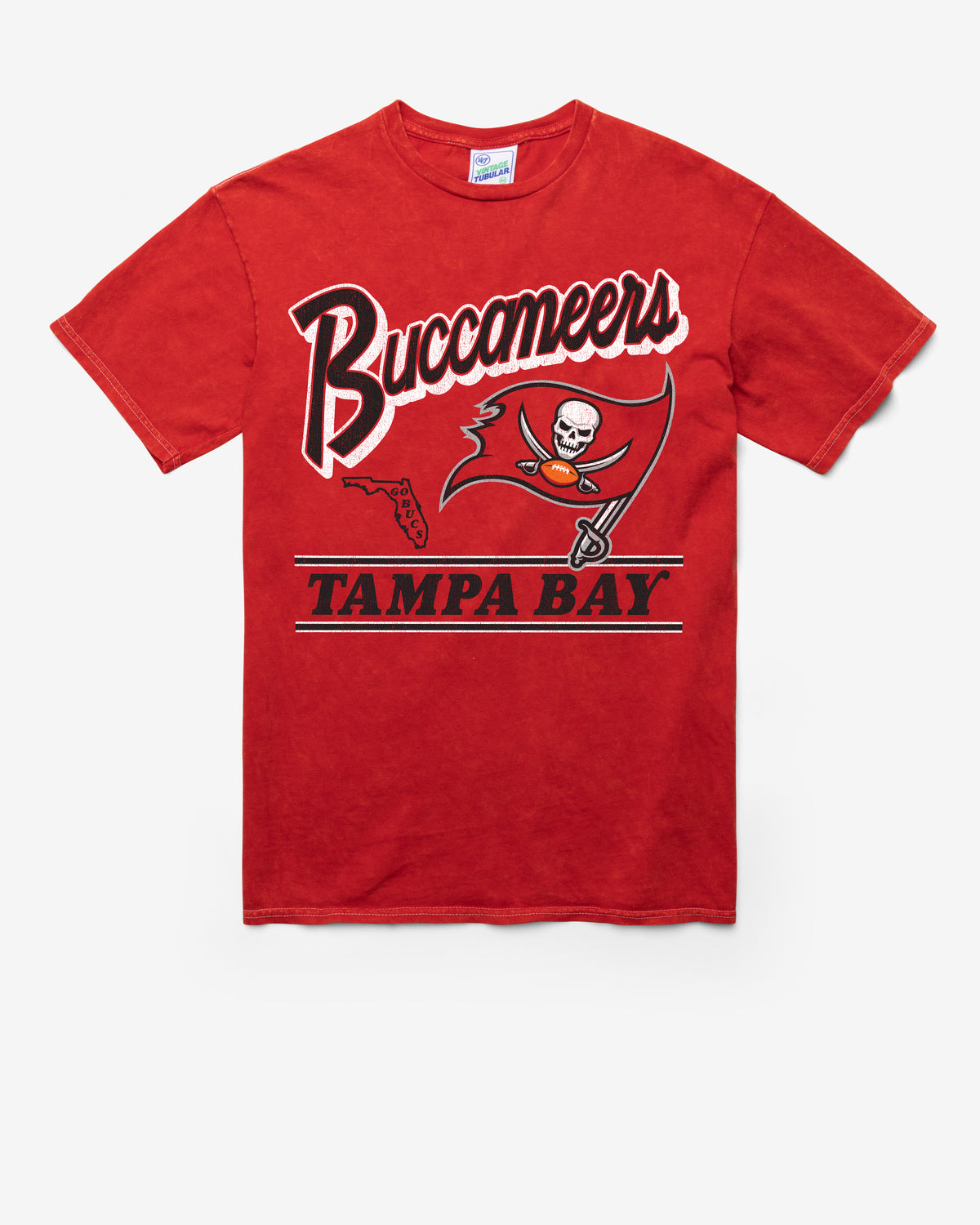 TAMPA BAY BUCCANEERS FLY BY VINTAGE '47 TUBULAR TEE