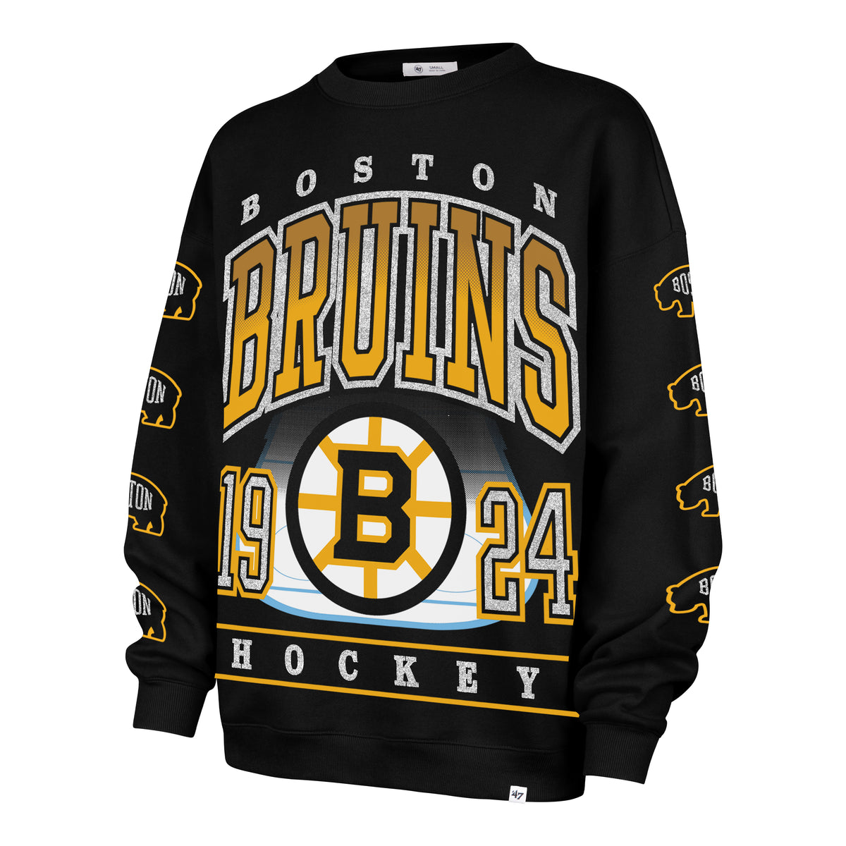 BOSTON BRUINS GO BIG '47 OVERSIZED CREW WOMENS