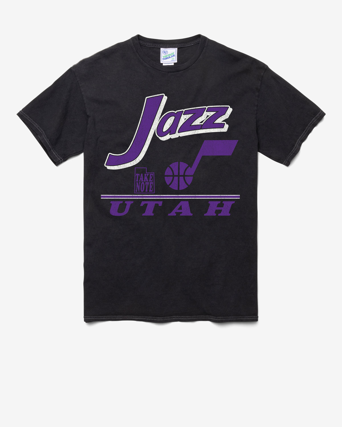 UTAH JAZZ FLY BY VINTAGE '47 TUBULAR TEE