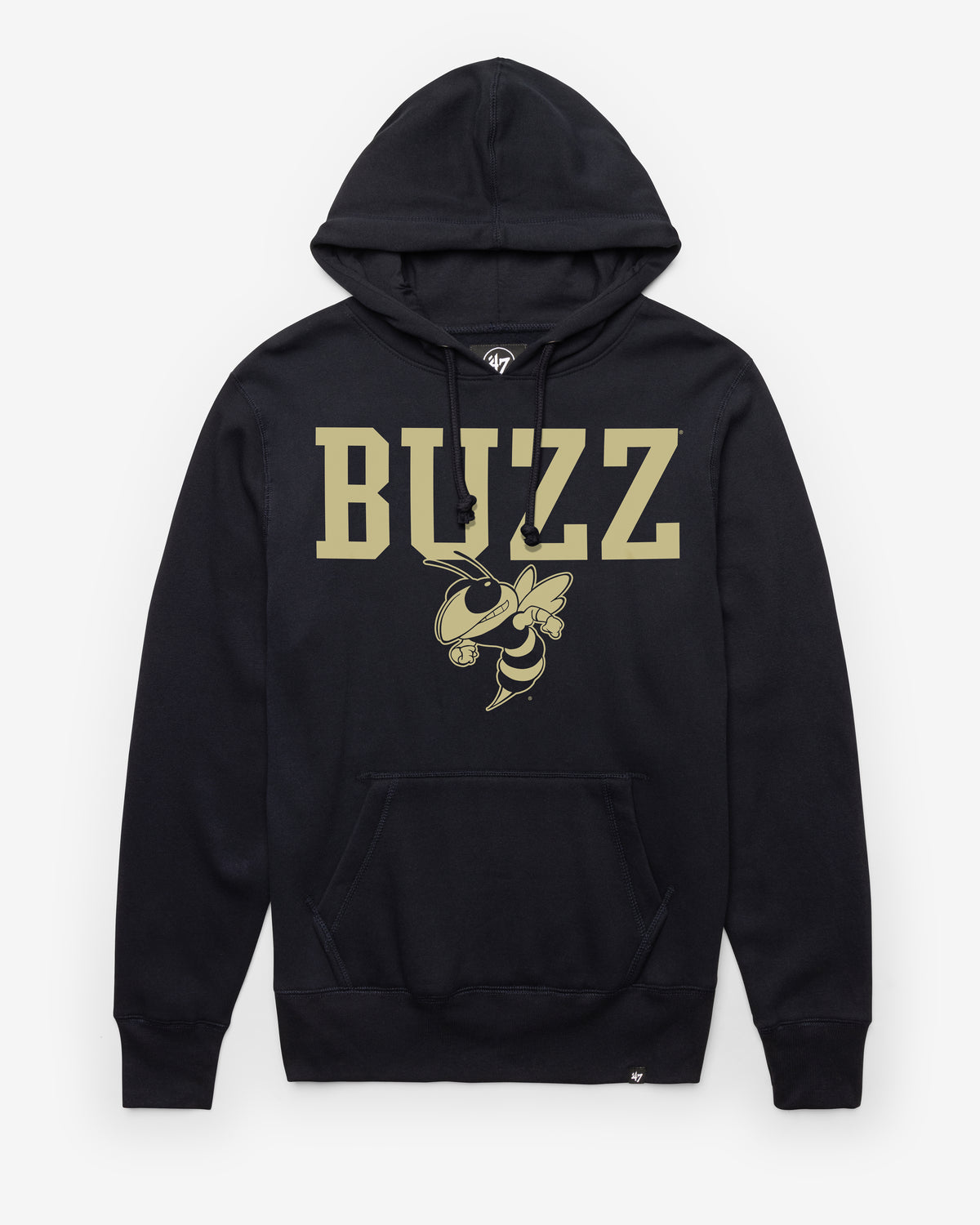 GEORGIA TECH YELLOW JACKETS STRAIGHT BLOCK '47 HEADLINE HOOD