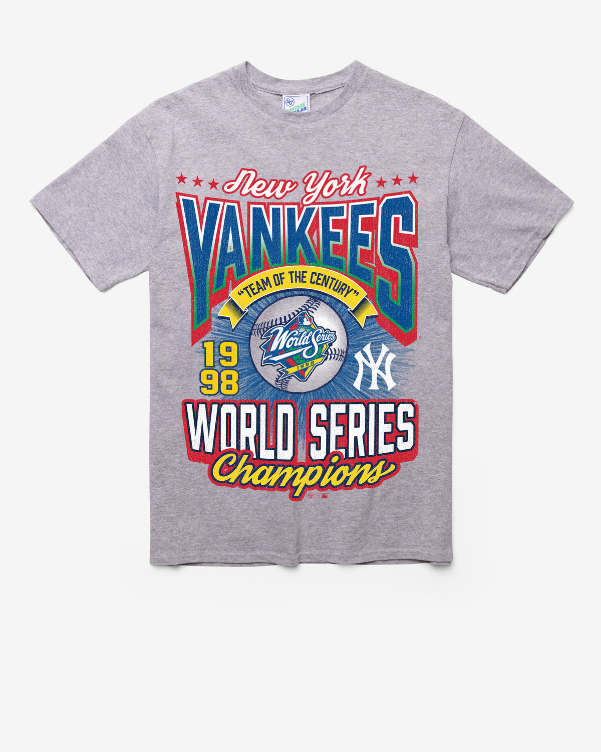 NEW YORK YANKEES COOPERSTOWN WORLD SERIES LOCKER VINTAGE '47 TUBULAR TEE