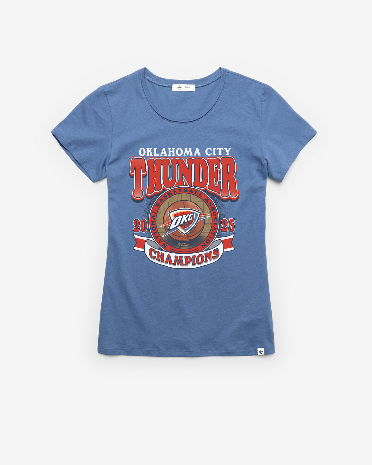 OKLAHOMA CITY THUNDER 2025 NBA CHAMPIONS '47 FRANKIE TEE WOMENS