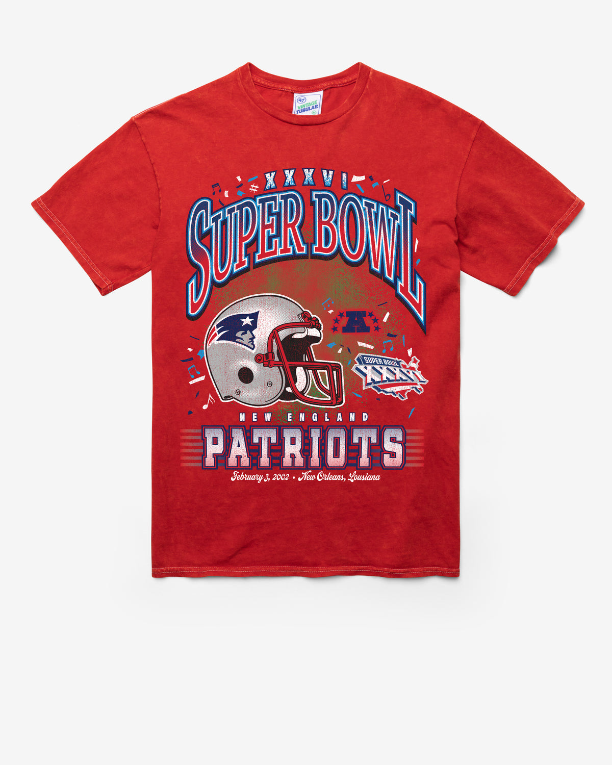 NEW ENGLAND PATRIOTS LOCKER VINTAGE '47 TUBULAR TEE