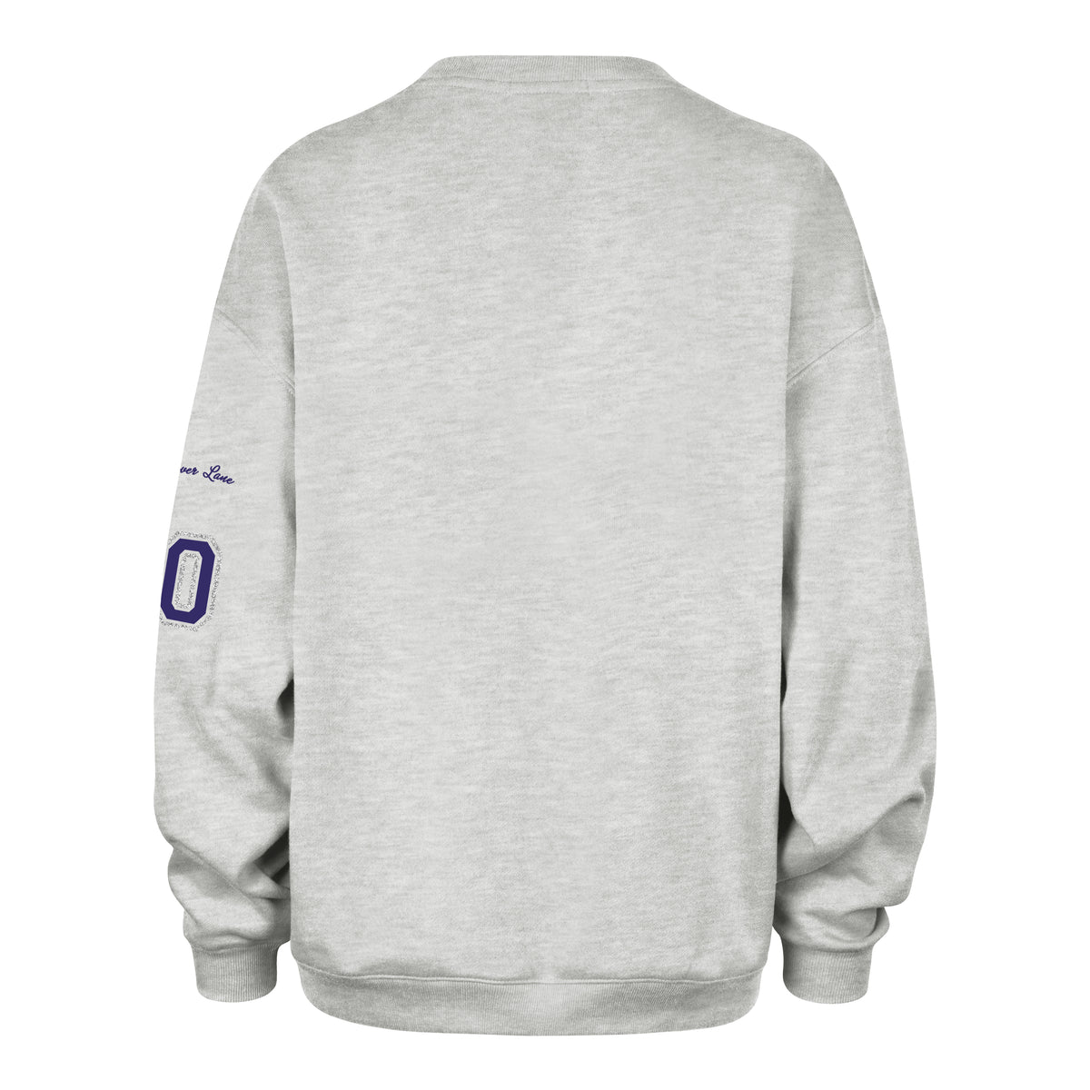 LOUISIANA STATE TIGERS LSU STONEY CLOVER LANE X '47 OVERSIZED GLITTER ARCH CREW WOMENS