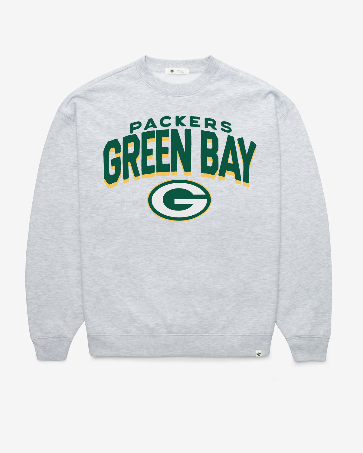 GREEN BAY PACKERS CAMPUS ARCH CLOUD '47 OVERSIZED CREW WOMENS