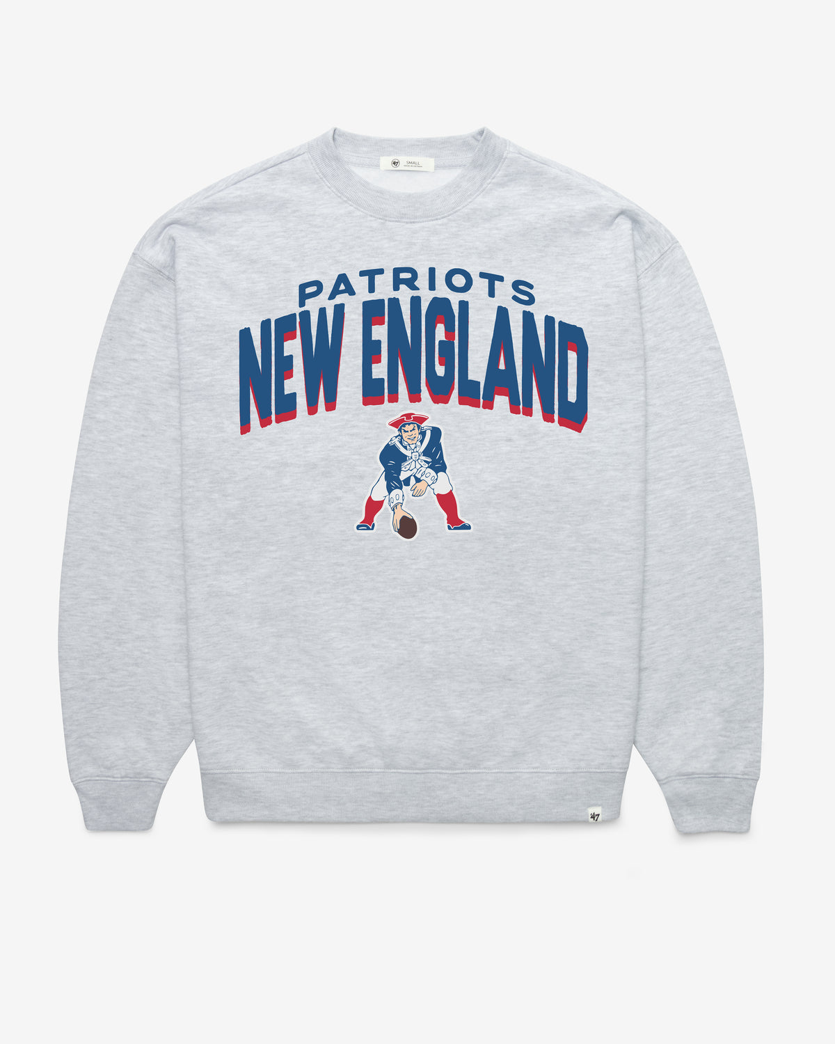 NEW ENGLAND PATRIOTS HISTORIC CAMPUS ARCH CLOUD '47 OVERSIZED CREW WOMENS