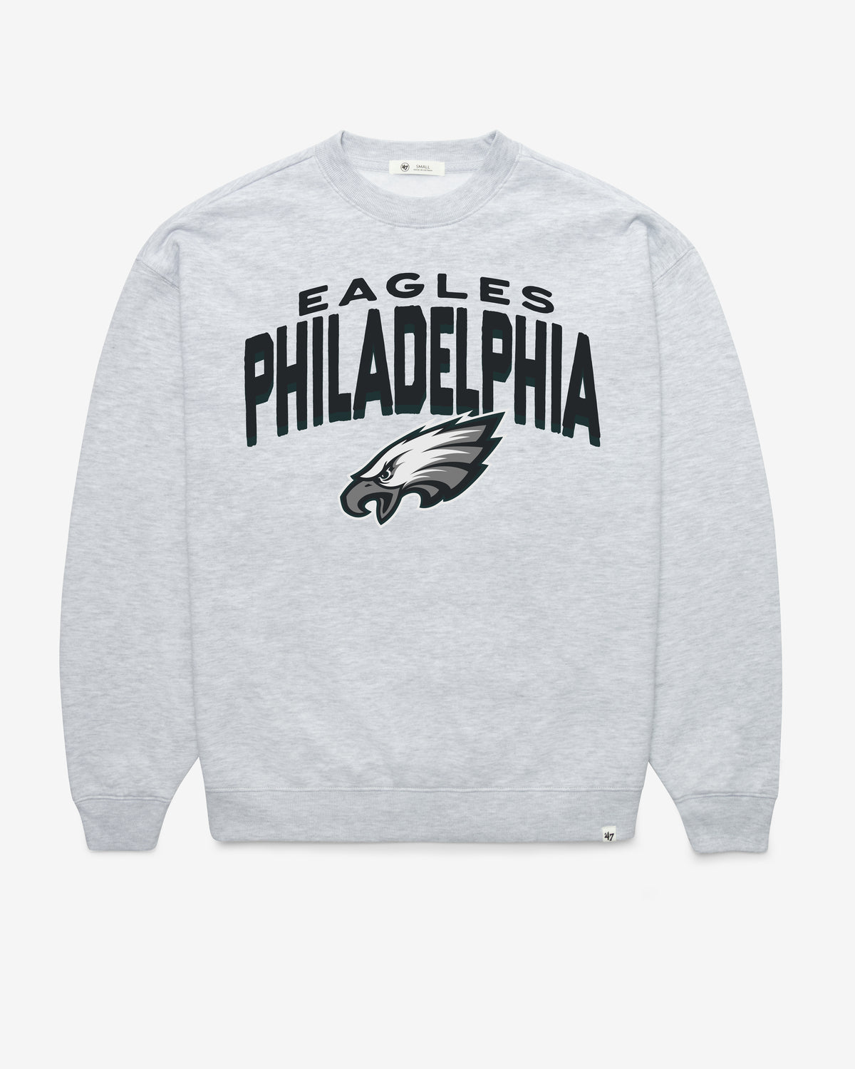 PHILADELPHIA EAGLES CAMPUS ARCH CLOUD '47 OVERSIZED CREW WOMENS
