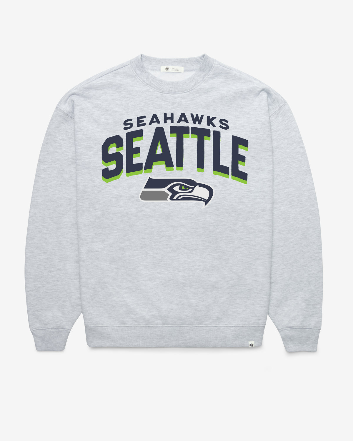 SEATTLE SEAHAWKS CAMPUS ARCH CLOUD '47 OVERSIZED CREW WOMENS