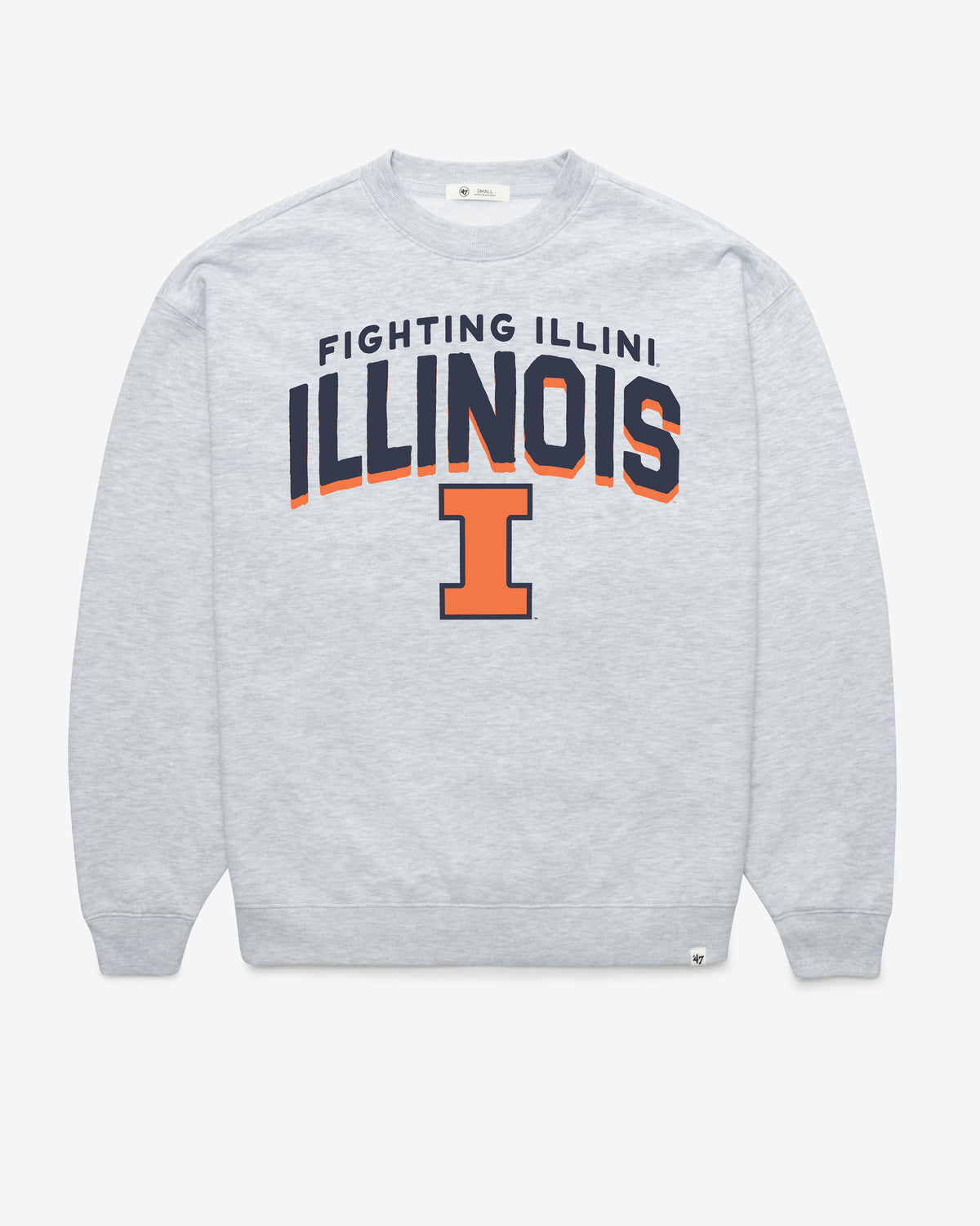 ILLINOIS FIGHTING ILLINI CAMPUS ARCH CLOUD '47 OVERSIZED CREW WOMENS
