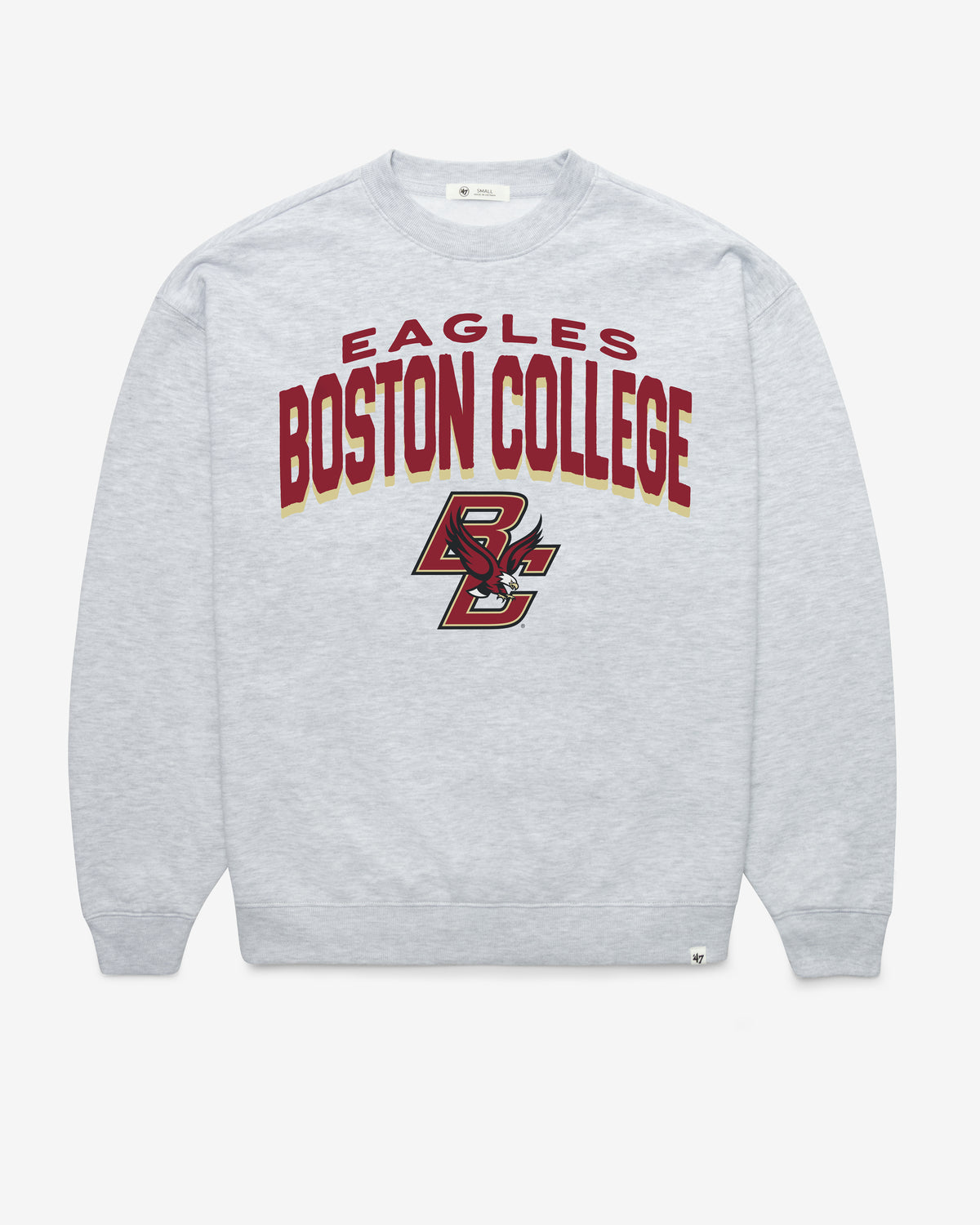 BOSTON COLLEGE EAGLES BC CAMPUS ARCH CLOUD '47 OVERSIZED CREW WOMENS