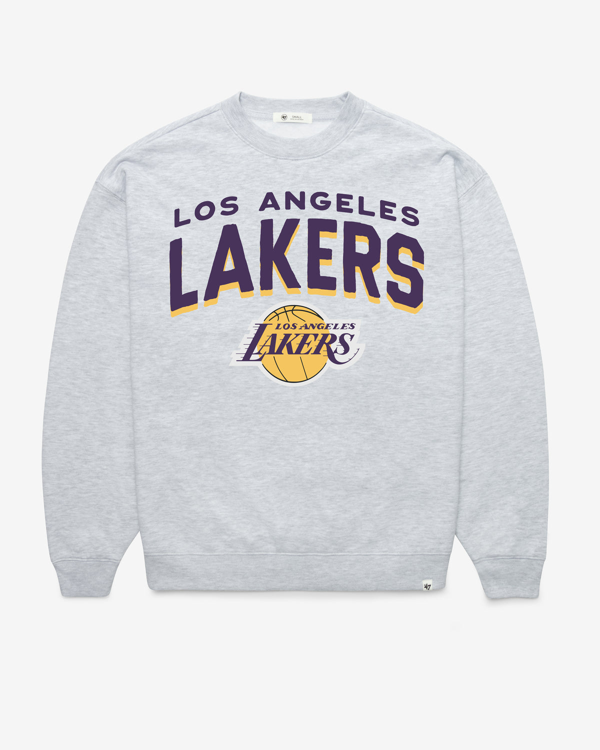 LOS ANGELES LAKERS CAMPUS ARCH CLOUD '47 OVERSIZED CREW WOMENS