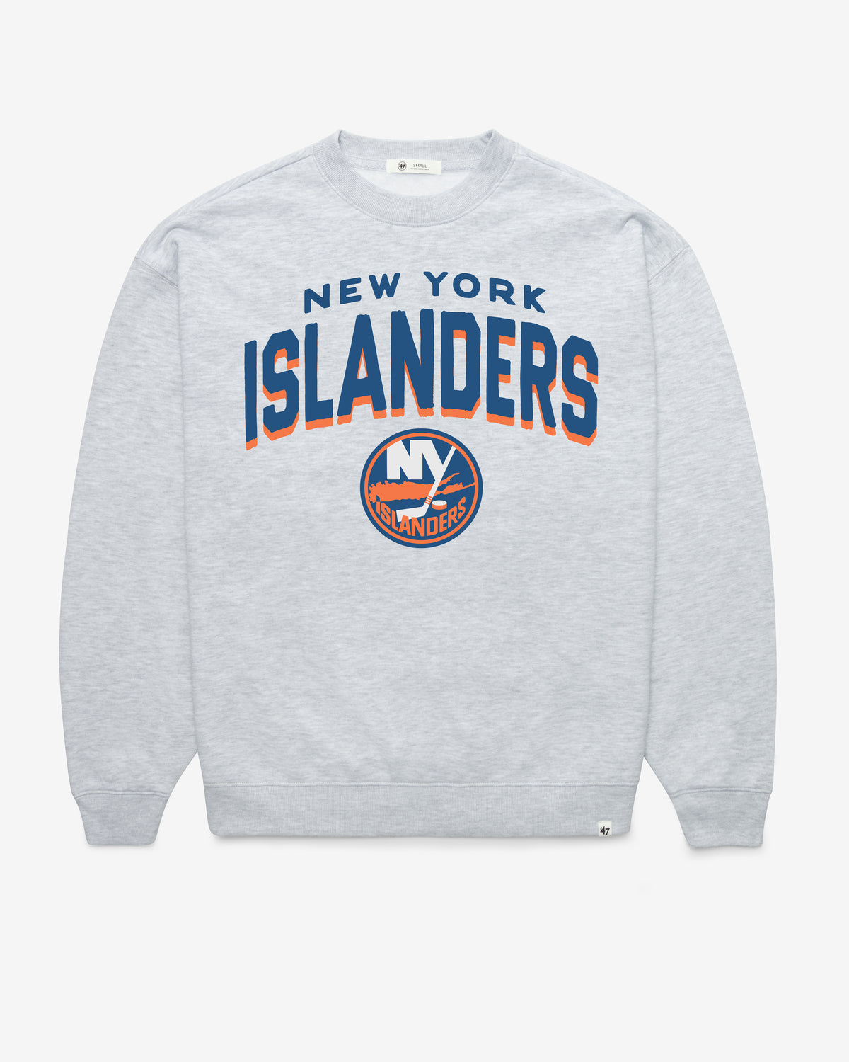NEW YORK ISLANDERS CAMPUS ARCH CLOUD '47 OVERSIZED CREW WOMENS