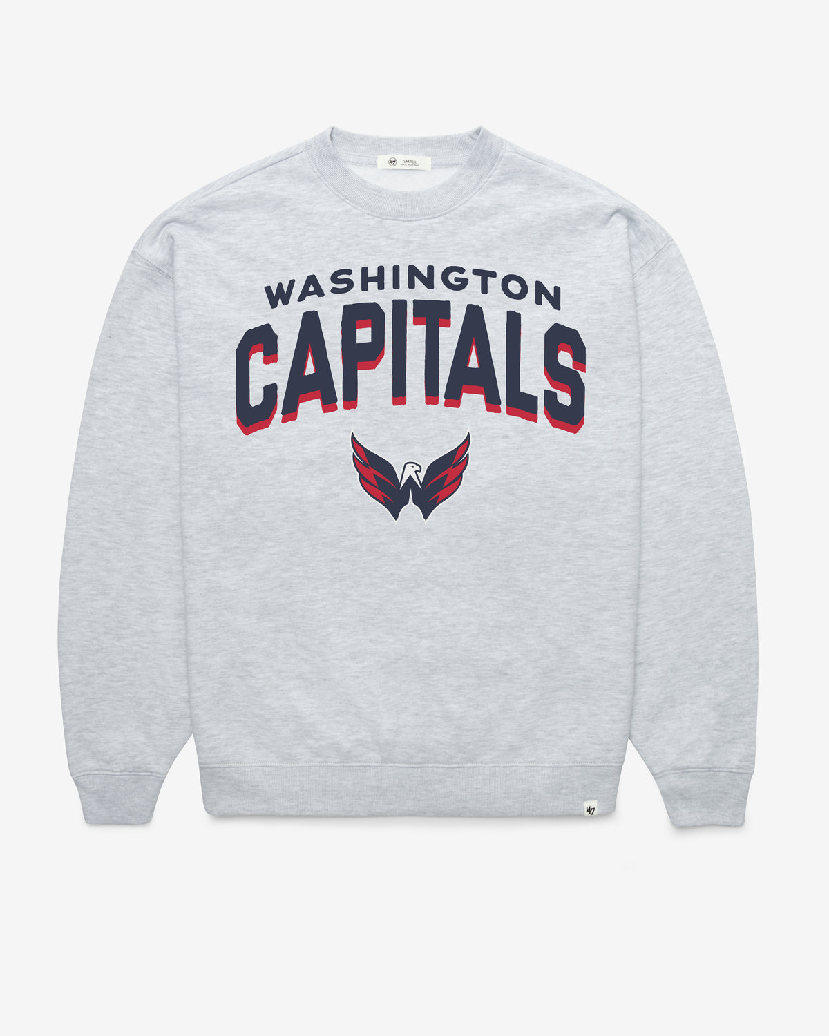WASHINGTON CAPITALS CAMPUS ARCH CLOUD '47 OVERSIZED CREW WOMENS