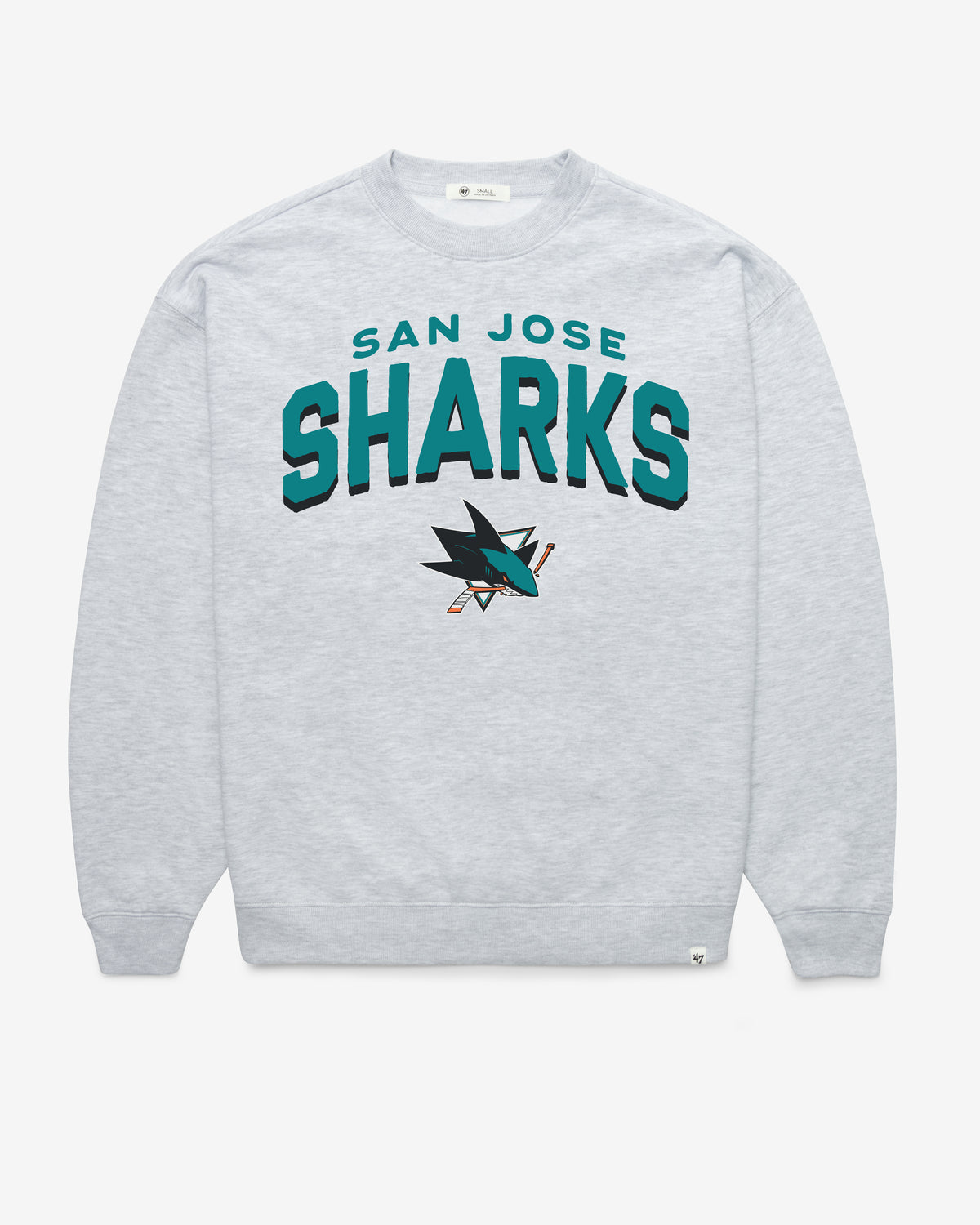 SAN JOSE SHARKS CAMPUS ARCH CLOUD '47 OVERSIZED CREW WOMENS